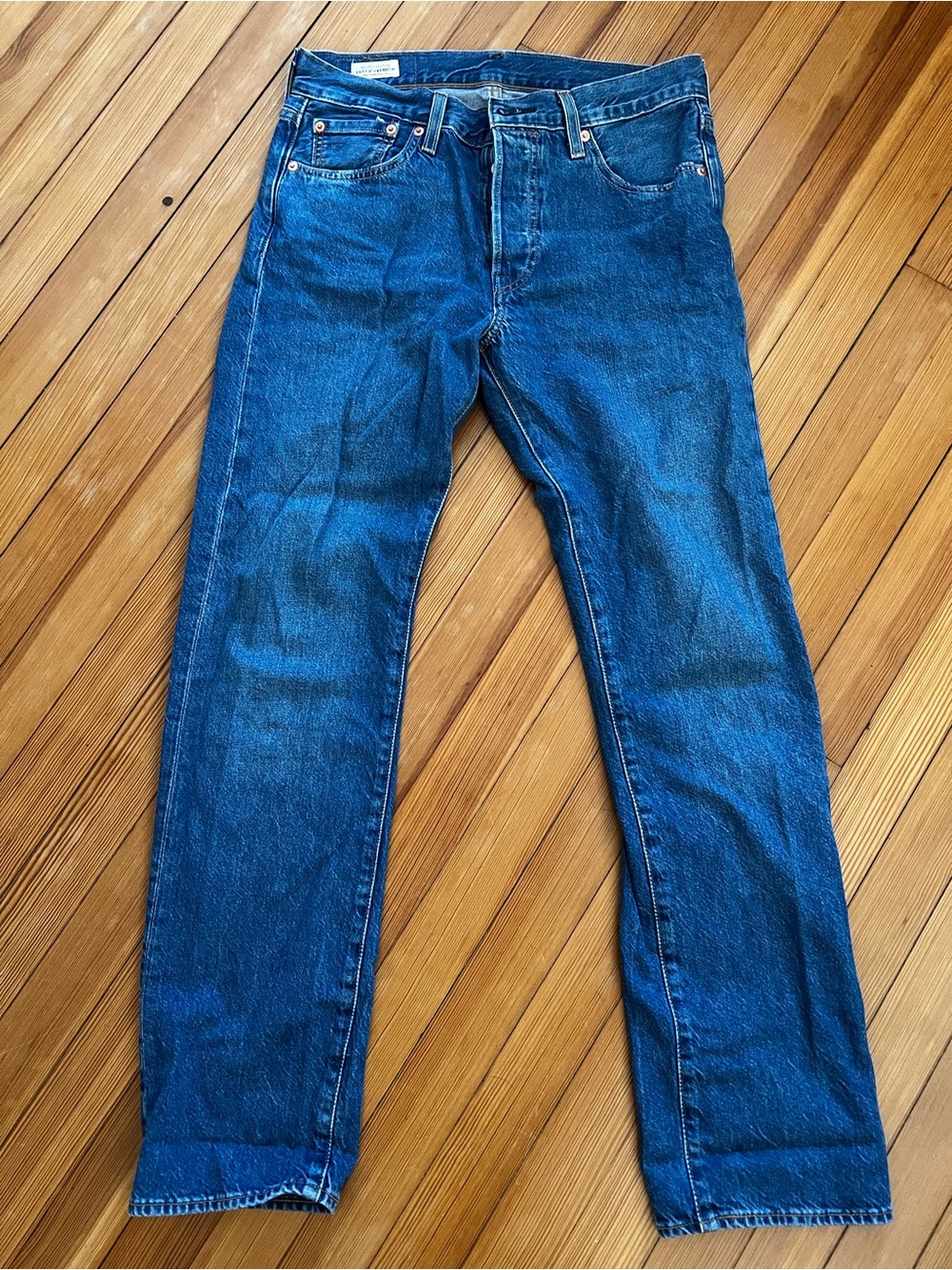 Levi's Men's Straight Jeans in Blue Denim